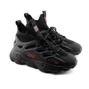 SN-Type 02C Black Red Sneakers
