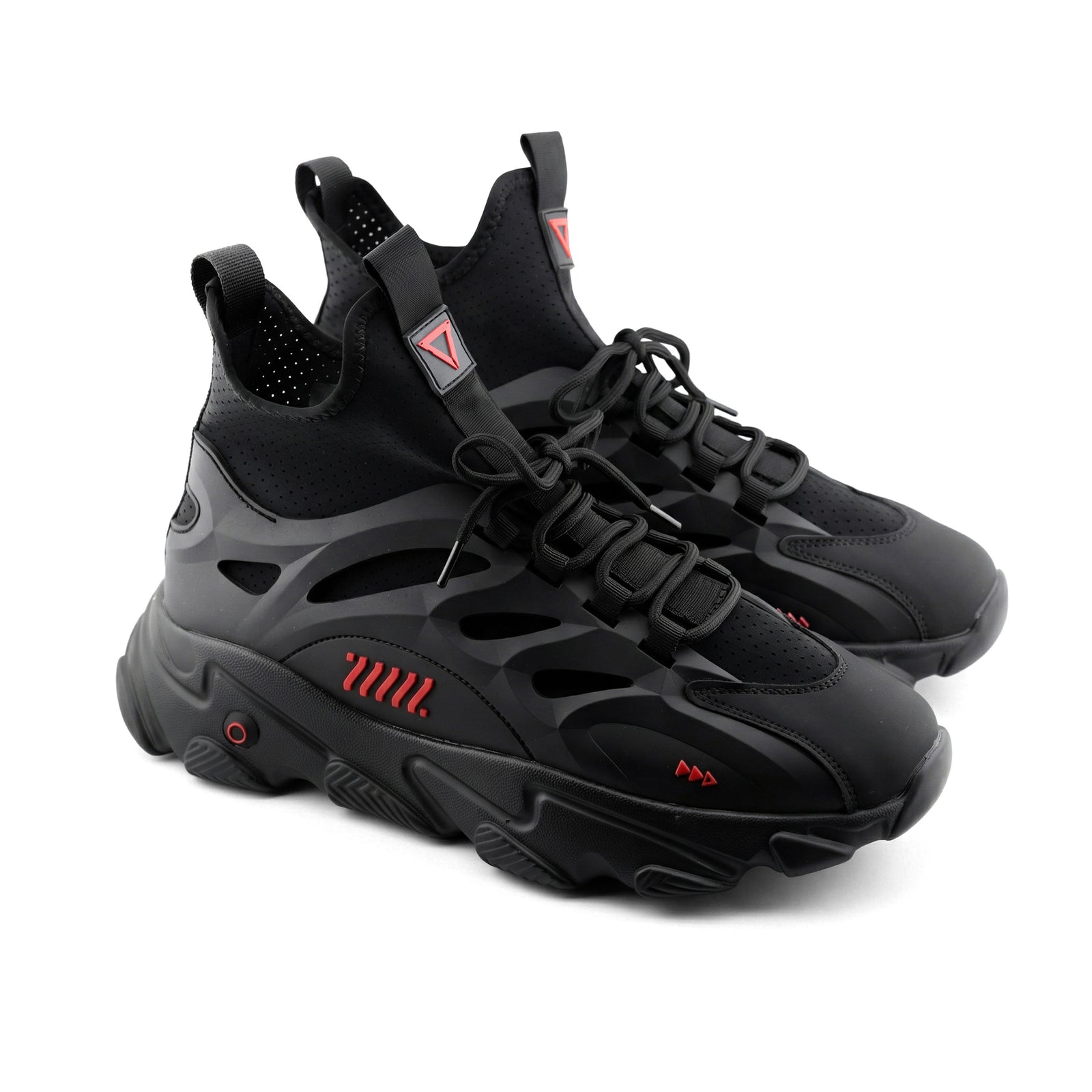 SN-Type 02C Black Red Sneakers