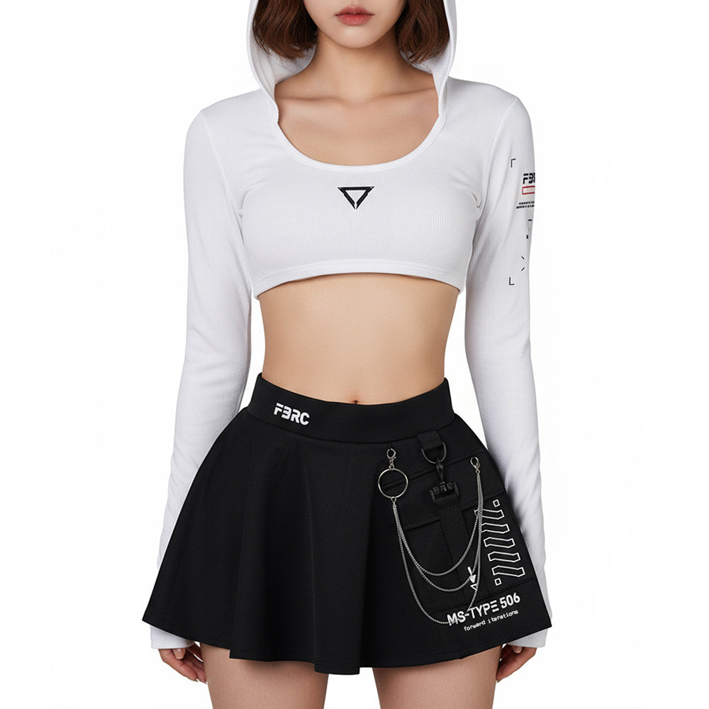 SRG-Type 155 White Super Shrug Hoodie