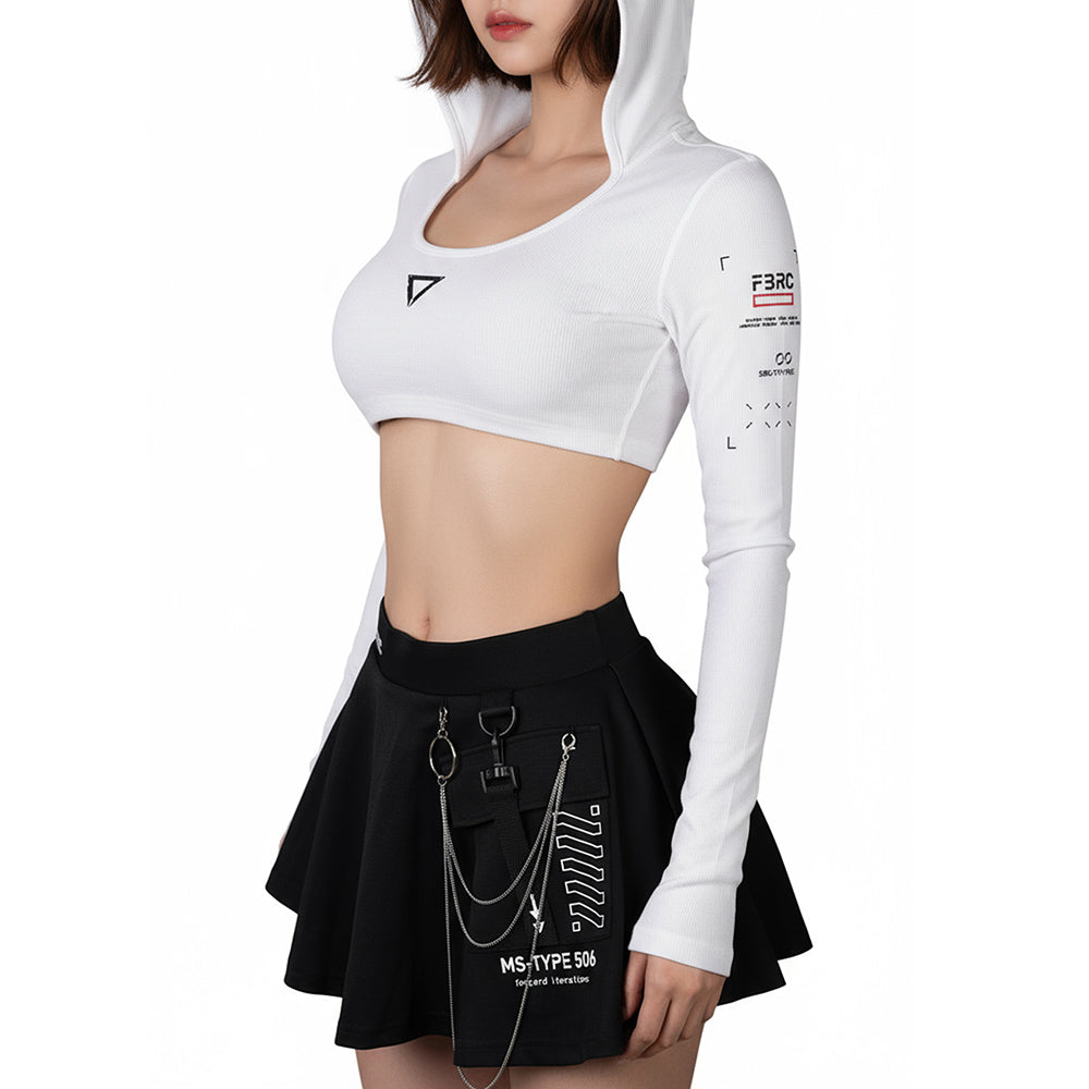 SRG-Type 155 White Super Shrug Hoodie