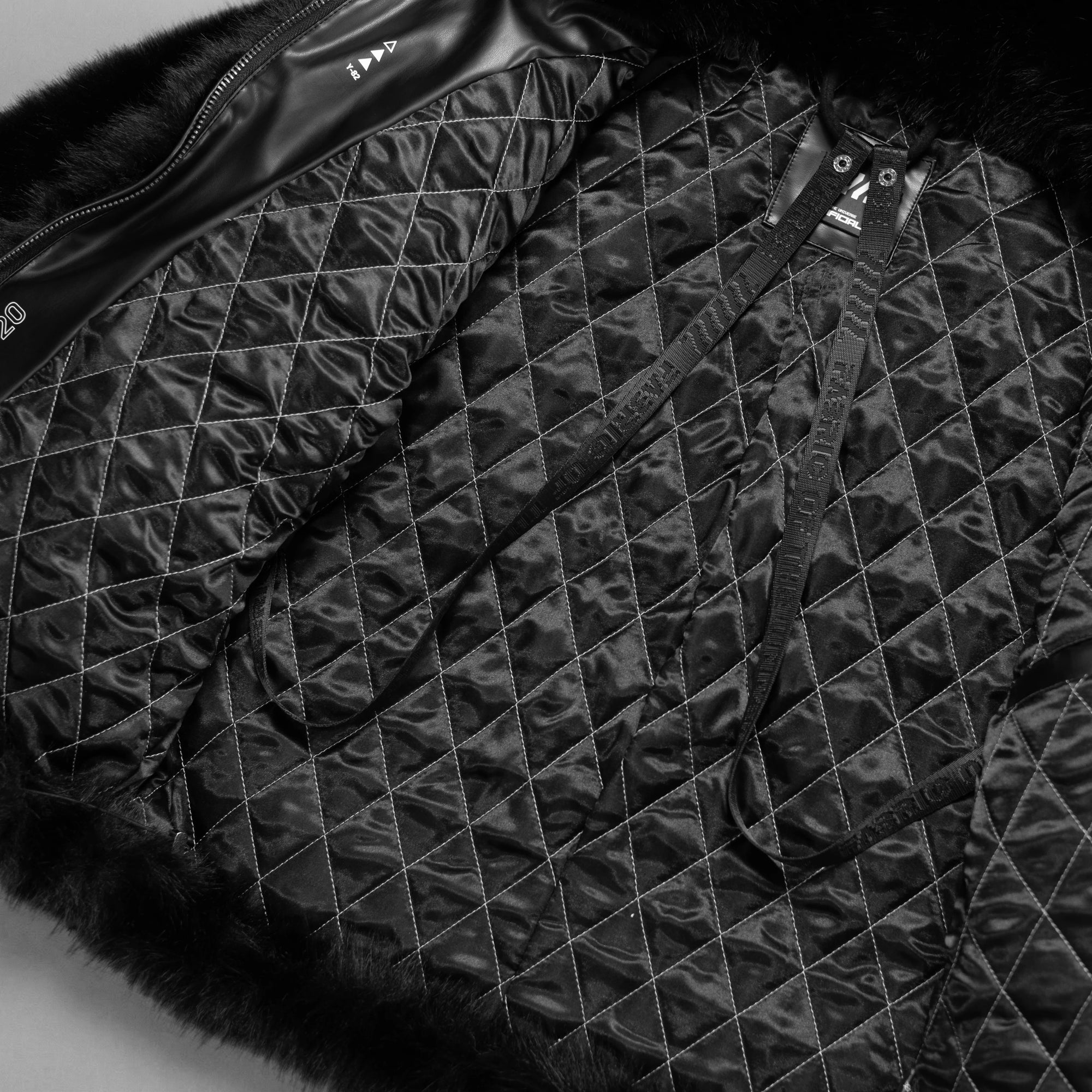 FRC-Type 1020 Black Heavy Fur Coat - Fabric of the Universe