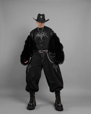 FRC-Type 1020 Black Heavy Fur Coat