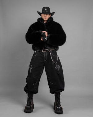 FRC-Type 1020 Black Heavy Fur Coat