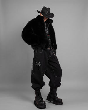 FRC-Type 1020 Black Heavy Fur Coat