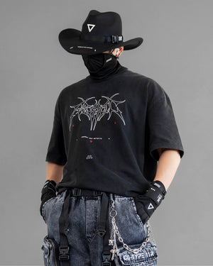 Memento Mori Acid Wash Short Sleeve T