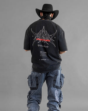 Memento Mori Acid Wash Short Sleeve T