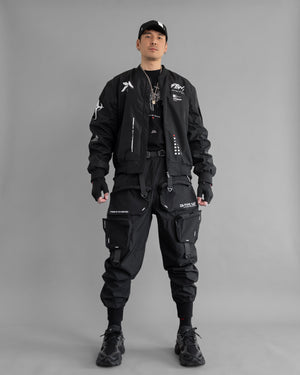 Genova Demon Black LW Bomber Jacket2