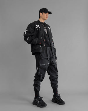 Genova Demon Black LW Bomber Jacket2