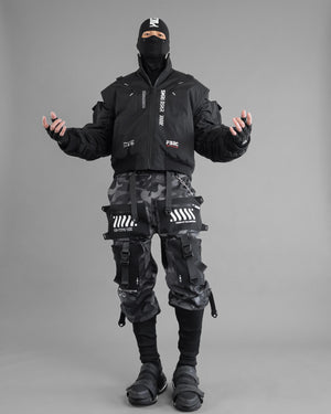 SMRI BSKR Black Bomber Jacket