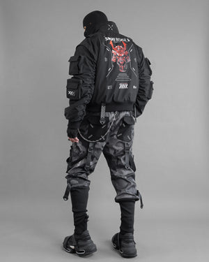 SMRI BSKR Black Bomber Jacket