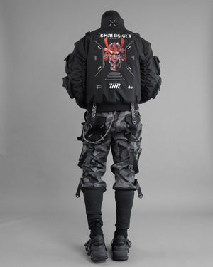 SMRI BSKR Black Bomber Jacket