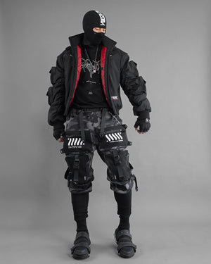 SMRI BSKR Black Bomber Jacket