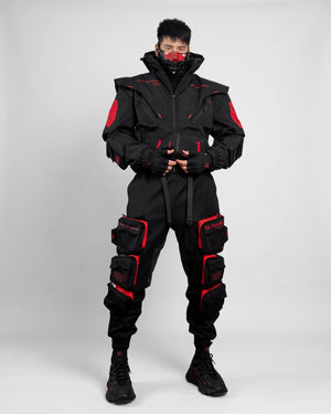CG-Type 18R Black Red Cargo Pants