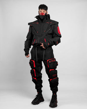 CG-Type 18R Black Red Cargo Pants