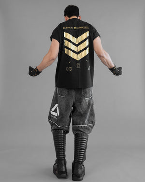 V3-S Black Gold Sleeveless T