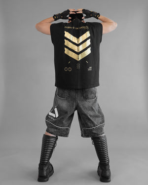 V3-S Black Gold Sleeveless T
