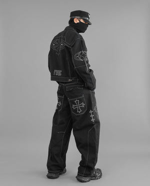 CPT-Type 0100A Black Captain's Hat