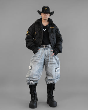 BRE-Type 009 Acid Barrel Denim Pants