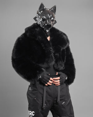 Cyber Wolf Black Full Mask
