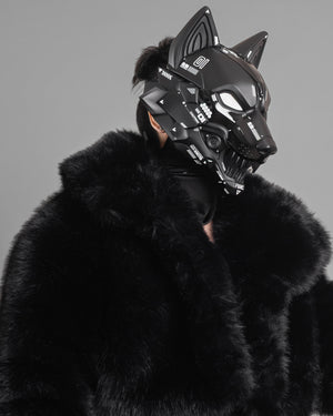 Cyber Wolf Black Full Mask
