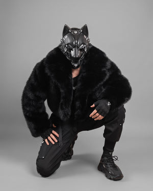 Cyber Wolf Black Full Mask