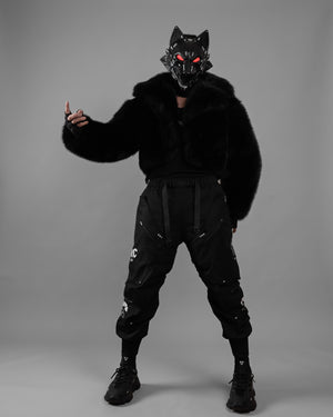 Cyber Wolf Black Full Mask