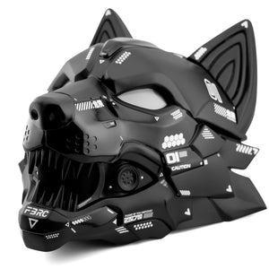 Cyber Wolf Black Full Mask