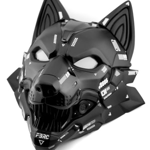 Cyber Wolf Black Full Mask