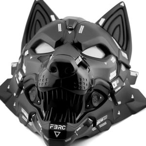 Cyber Wolf Black Full Mask