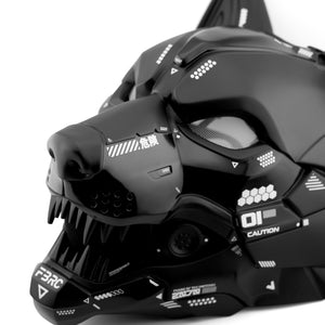 Cyber Wolf Black Full Mask
