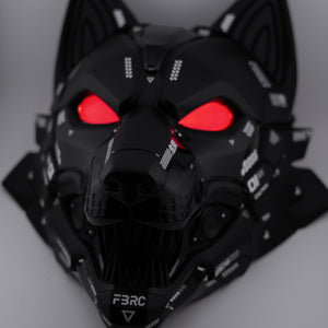 Cyber Wolf Black Full Mask