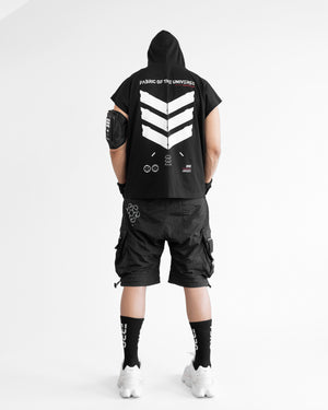 V3-S Black Hooded Sleeveless T