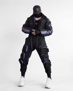 CG-Type 18R Black Purple Cargo Pants