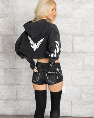 CRWG-Type 015 Washed Shrug Hoodie