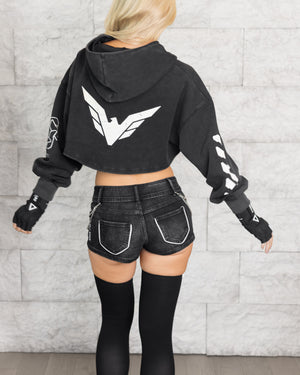 CRWG-Type 015 Washed Shrug Hoodie