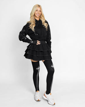 MS-Type 304 Black Cake Miniskirt