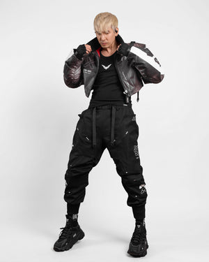CG-Type 16V Black Cargo Pants