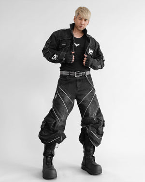 DF-Type 090 Black Scimitar Denim Pants