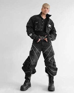 DF-Type 090 Black Scimitar Denim Pants