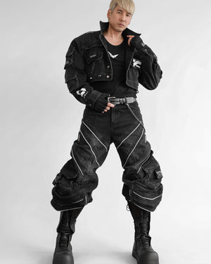 DF-Type 090 Black Scimitar Denim Pants