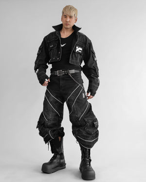 DF-Type 090 Black Scimitar Denim Pants