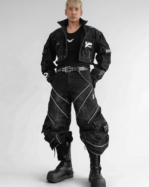DF-Type 090 Black Scimitar Denim Pants