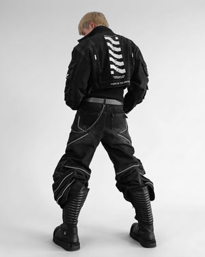 DF-Type 090 Black Scimitar Denim Pants