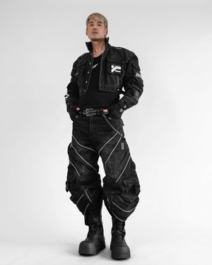 DF-Type 090 Black Scimitar Denim Pants