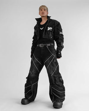 DF-Type 090 Black Scimitar Denim Pants