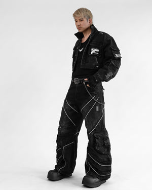 DF-Type 090 Black Scimitar Denim Pants