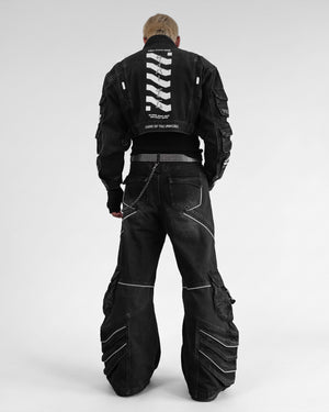 DF-Type 090 Black Scimitar Denim Pants