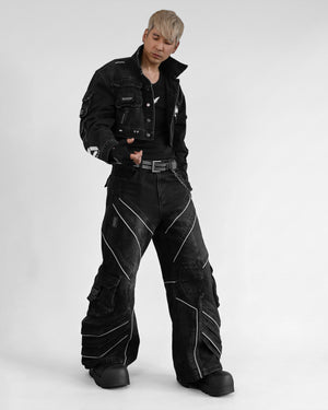 DF-Type 090 Black Scimitar Denim Pants