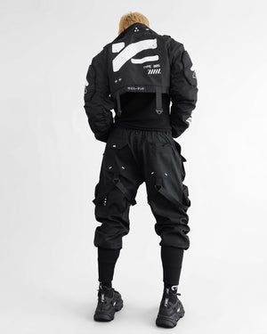 CRB-005 Black Crop Bomber Jacket