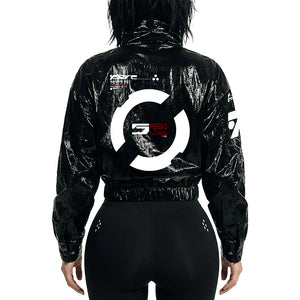 SWB-052 Black Chrome Crop Windbreaker